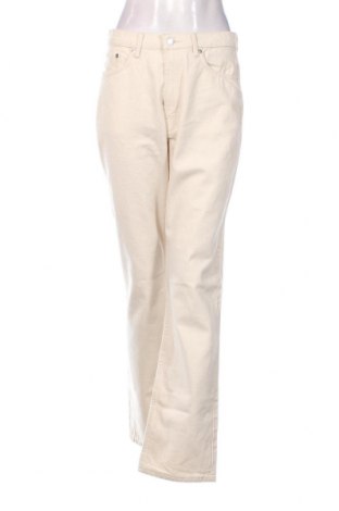 Pantaloni de femei Weekday, Mărime M, Culoare Ecru, Preț 26,97 Lei
