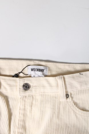 Γυναικείο παντελόνι Weekday, Μέγεθος L, Χρώμα  Μπέζ, Τιμή 10,99 €
