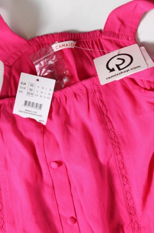 Γυναικείο αμάνικο μπλουζάκι Camaieu, Μέγεθος XS, Χρώμα Ρόζ , Τιμή 10,82 €