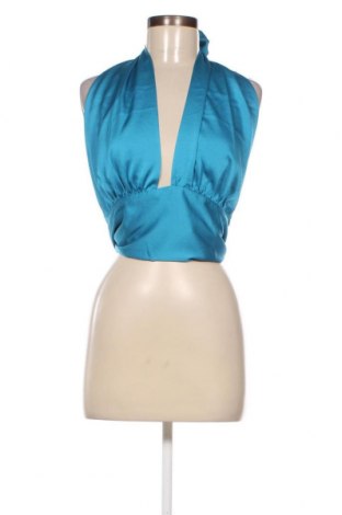 Γυναικείο αμάνικο μπλουζάκι Gina Tricot, Μέγεθος XL, Χρώμα Μπλέ, Τιμή 4,73 €