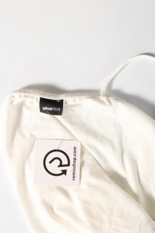 Γυναικείο αμάνικο μπλουζάκι Gina Tricot, Μέγεθος XL, Χρώμα Λευκό, Τιμή 3,90 €