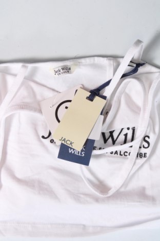 Γυναικείο αμάνικο μπλουζάκι Jack Wills, Μέγεθος M, Χρώμα Λευκό, Τιμή 14,95 €