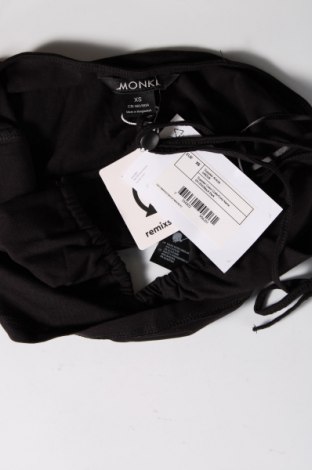 Γυναικείο αμάνικο μπλουζάκι Monki, Μέγεθος XS, Χρώμα Μαύρο, Τιμή 5,87 €