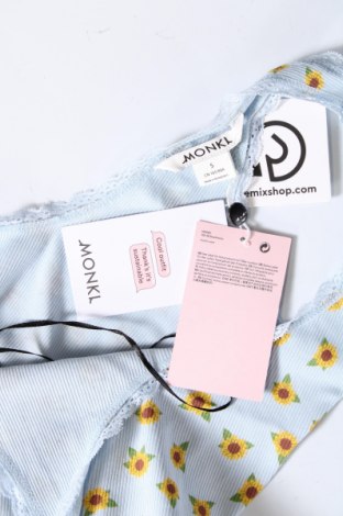 Γυναικείο αμάνικο μπλουζάκι Monki, Μέγεθος S, Χρώμα Μπλέ, Τιμή 5,87 €