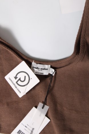 Tricou de damă NA-KD, Mărime L, Culoare Maro, Preț 15,26 Lei