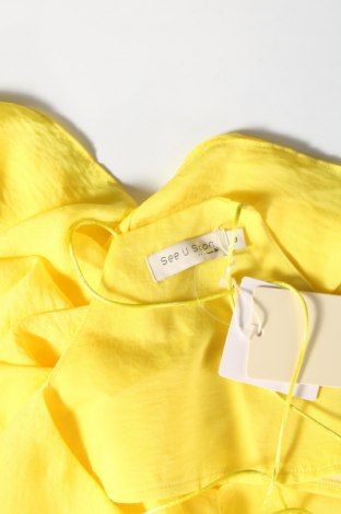 Γυναικείο αμάνικο μπλουζάκι See U Soon, Μέγεθος M, Χρώμα Κίτρινο, Τιμή 14,95 €