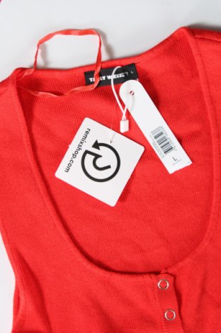 Γυναικείο αμάνικο μπλουζάκι Tally Weijl, Μέγεθος L, Χρώμα Κόκκινο, Τιμή 4,11 €