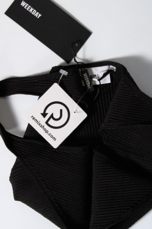Γυναικείο αμάνικο μπλουζάκι Weekday, Μέγεθος M, Χρώμα Μαύρο, Τιμή 4,33 €