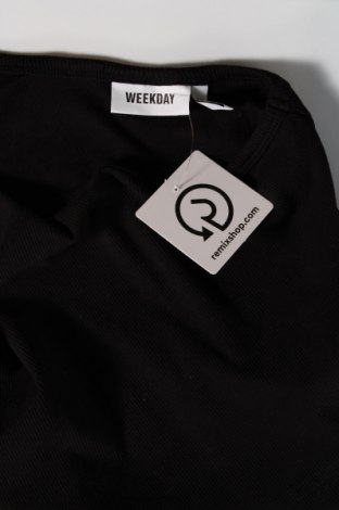 Γυναικείο αμάνικο μπλουζάκι Weekday, Μέγεθος L, Χρώμα Μαύρο, Τιμή 2,92 €
