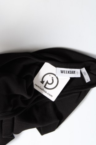 Γυναικείο αμάνικο μπλουζάκι Weekday, Μέγεθος L, Χρώμα Μαύρο, Τιμή 3,46 €
