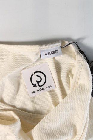 Tricou de damă Weekday, Mărime L, Culoare Ecru, Preț 17,27 Lei