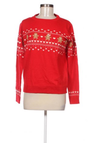 Дамски пуловер, Размер M, Цвят Червен, Цена 21,75 лв.