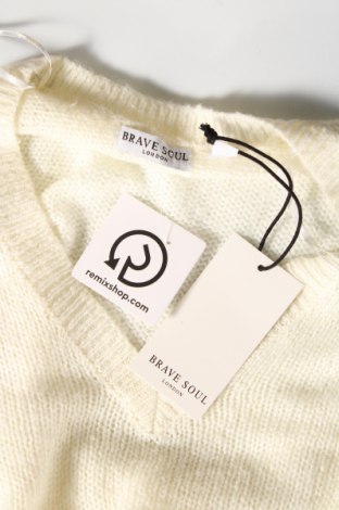 Γυναικείο πουλόβερ Brave Soul, Μέγεθος S, Χρώμα Εκρού, Τιμή 4,93 €