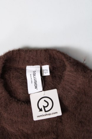 Дамски пуловер Collusion, Размер S, Цвят Кафяв, Цена 5,51 лв.
