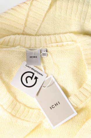 Дамски пуловер Ichi, Размер L, Цвят Жълт, Цена 8,70 лв.