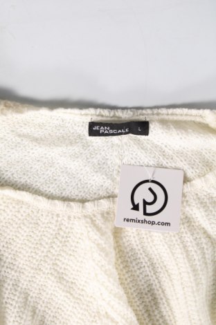 Дамски пуловер Jean Pascale, Размер L, Цвят Екрю, Цена 7,54 лв.