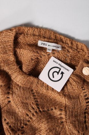 Дамски пуловер Millenium, Размер M, Цвят Кафяв, Цена 4,64 лв.