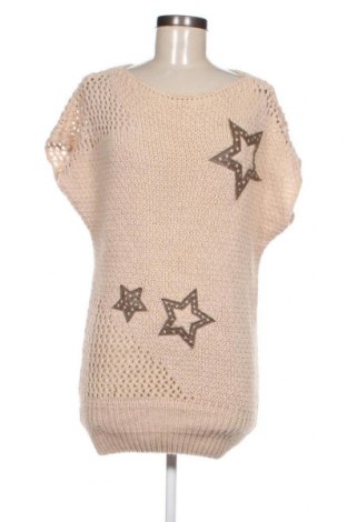 Дамски пуловер Nisan, Размер M, Цвят Бежов, Цена 6,40 лв.