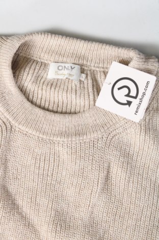 Дамски пуловер ONLY, Размер L, Цвят Бежов, Цена 7,00 лв.