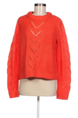 Γυναικείο πουλόβερ Pieces, Μέγεθος L, Χρώμα Πορτοκαλί, Τιμή 2,60 €