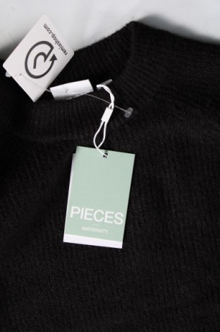 Дамски пуловер Pieces, Размер M, Цвят Черен, Цена 13,50 лв.