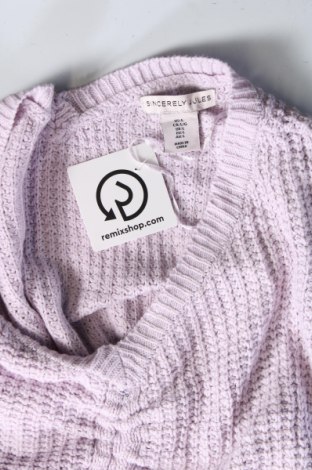Γυναικείο πουλόβερ Sincerely Jules, Μέγεθος L, Χρώμα Βιολετί, Τιμή 3,81 €