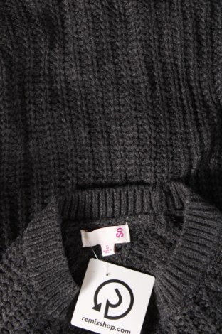 Дамски пуловер So, Размер S, Цвят Сив, Цена 8,70 лв.