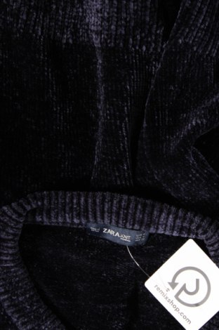 Pulover de femei Zara Knitwear, Mărime M, Culoare Albastru, Preț 13,82 Lei