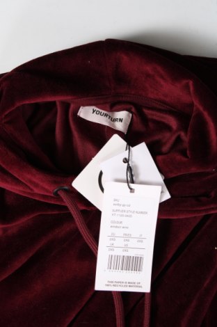 Γυναικείο φούτερ Your Turn, Μέγεθος XXS, Χρώμα Κόκκινο, Τιμή 6,73 €