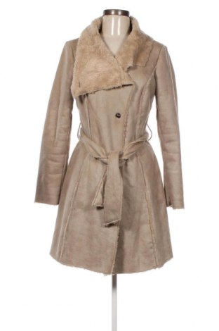Дамско палто Promod, Размер XS, Цвят Бежов, Цена 53,00 лв.