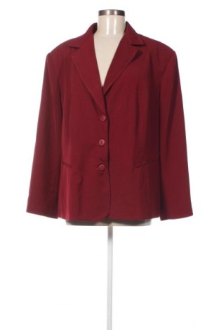 Γυναικείο σακάκι Karina, Μέγεθος 3XL, Χρώμα Κόκκινο, Τιμή 22,20 €