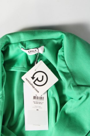 Дамско сако ONLY, Размер XS, Цвят Зелен, Цена 14,76 лв.