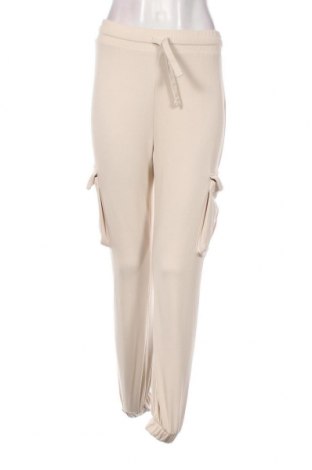 Pantaloni trening de femei Zara, Mărime S, Culoare Ecru, Preț 65,00 Lei