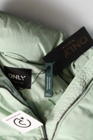 Γυναικείο μπουφάν ONLY, Μέγεθος XL, Χρώμα Πράσινο, Τιμή 22,83 €