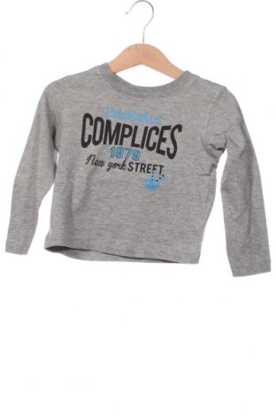 Детска блуза Complices, Размер 1-2m/ 50-56 см, Цвят Сив, Цена 5,07 лв.
