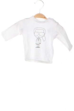 Детска блуза Karl Lagerfeld, Размер 1-2m/ 50-56 см, Цвят Бял, Цена 65,40 лв.