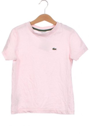 Детска тениска Lacoste, Размер 7-8y/ 128-134 см, Цвят Розов, Цена 57,85 лв.