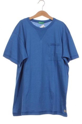 Детска тениска United Colors Of Benetton, Размер 12-13y/ 158-164 см, Цвят Син, Цена 29,00 лв.