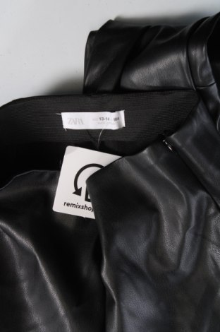 Detské kožené nohavice Zara, Veľkosť 13-14y/ 164-168 cm, Farba Čierna, Cena  19,28 €