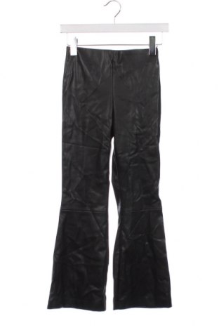 Pantaloni din piele, de copii Zara, Mărime 13-14y/ 164-168 cm, Culoare Negru, Preț 20,13 Lei
