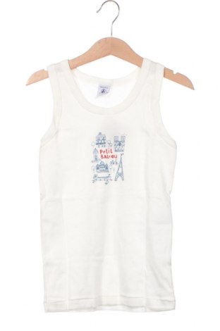 Μπλουζάκι αμάνικο παιδικό Petit Bateau, Μέγεθος 7-8y/ 128-134 εκ., Χρώμα Λευκό, Τιμή 14,74 €