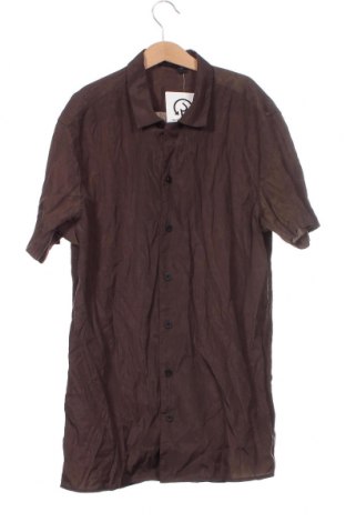Мъжка риза ASOS, Размер XXS, Цвят Кафяв, Цена 5,04 лв.