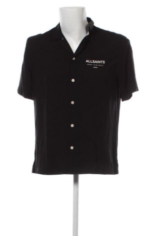 Мъжка риза AllSaints, Размер S, Цвят Черен, Цена 69,36 лв.