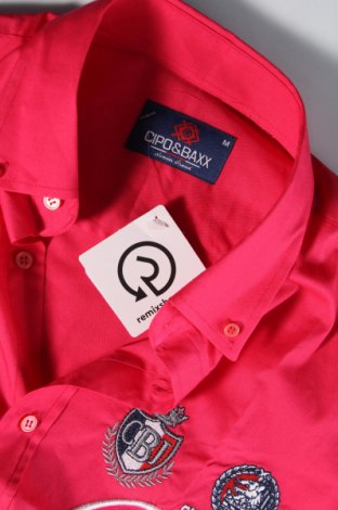 Herrenhemd Cipo & Baxx, Größe M, Farbe Rosa, Preis 16,83 €