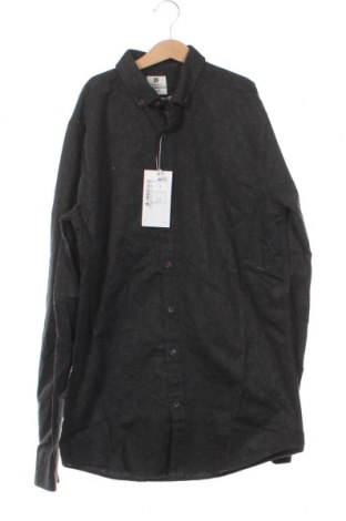Herrenhemd Defacto, Größe S, Farbe Grau, Preis 3,32 €