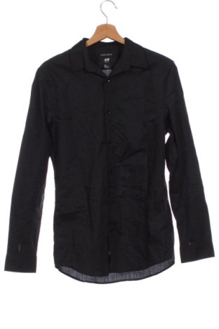 Ανδρικό πουκάμισο H&M, Μέγεθος S, Χρώμα Μαύρο, Τιμή 6,46 €