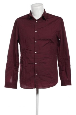 Мъжка риза H&M, Размер L, Цвят Червен, Цена 20,30 лв.