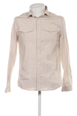 Ανδρικό πουκάμισο H&M, Μέγεθος M, Χρώμα  Μπέζ, Τιμή 4,22 €
