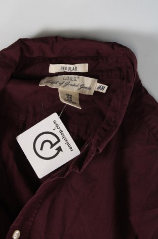 Мъжка риза H&M L.O.G.G., Размер M, Цвят Червен, Цена 29,00 лв.