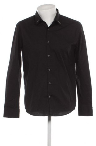 Мъжка риза Hugo Boss, Размер L, Цвят Черен, Цена 185,07 лв.